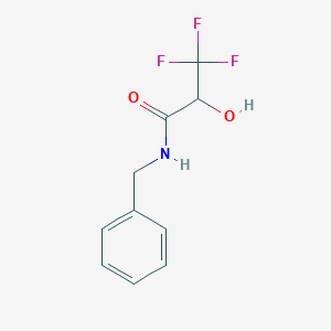 molecular formula C10H10F3NO2 B14284886 N-Benzyl-3,3,3-trifluoro-2-hydroxypropanamide CAS No. 125969-76-8