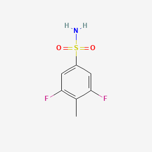 molecular formula C7H7F2NO2S B1428493 3,5-Difluoro-4-methylbenzenesulfonamide CAS No. 1239964-24-9