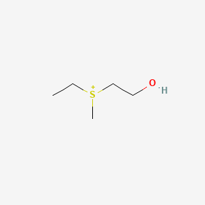 molecular formula C5H13OS+ B14285051 Sulfonium, ethyl(2-hydroxyethyl)methyl- CAS No. 139097-51-1