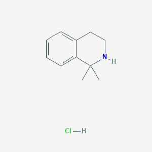 molecular formula C11H16ClN B1428506 1,1-Dimethyl-1,2,3,4-tetrahydroisoquinoline hydrochloride CAS No. 174784-36-2