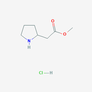 B1428510 Methyl 2-(pyrrolidin-2-yl)acetate hydrochloride CAS No. 1263378-78-4
