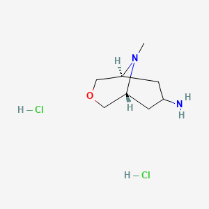 B1428513 Endo-7-amino-9-methyl-3-oxa-9-azabicyclo[3.3.1]nonane dihydrochloride CAS No. 1014712-76-5