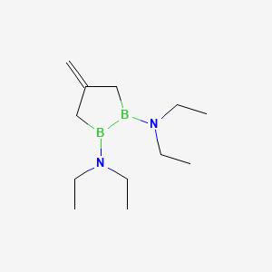 molecular formula C12H26B2N2 B14285173 N~1~,N~1~,N~2~,N~2~-Tetraethyl-4-methylidene-1,2-diborolane-1,2-diamine CAS No. 128270-30-4