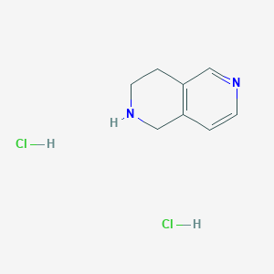 molecular formula C8H12Cl2N2 B1428518 1,2,3,4-Tetrahydro-2,6-naphthyridine dihydrochloride CAS No. 449175-43-3
