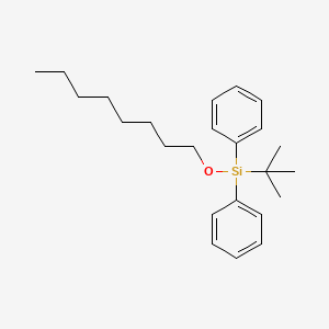 molecular formula C24H36OSi B14285180 Silane, (1,1-dimethylethyl)(octyloxy)diphenyl- CAS No. 117785-61-2