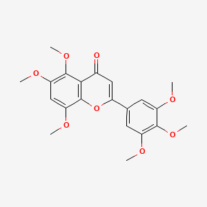 molecular formula C21H22O8 B14285191 5,6,8,3',4',5'-Hexamethoxyflavone CAS No. 135010-79-6