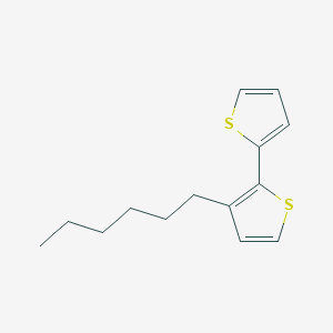 molecular formula C14H18S2 B14285224 3-Hexyl-2,2'-bithiophene CAS No. 141102-61-6
