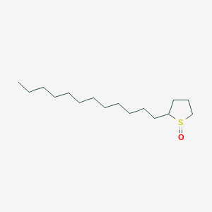molecular formula C16H32OS B14285226 Thiophene, 2-dodecyltetrahydro-, 1-oxide CAS No. 129623-68-3
