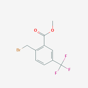 molecular formula C10H8BrF3O2 B1428528 Methyl 2-(bromomethyl)-5-(trifluoromethyl)benzoate CAS No. 875895-66-2