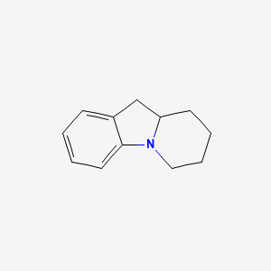 molecular formula C12H15N B14285333 Pyrido[1,2-a]indole, 6,7,8,9,9a,10-hexahydro- CAS No. 136638-69-2
