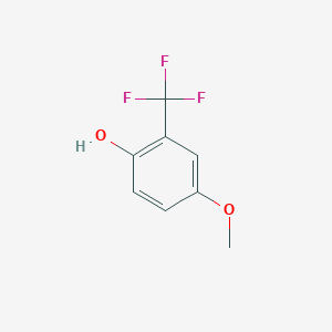 molecular formula C8H7F3O2 B1428534 4-Methoxy-2-(trifluoromethyl)phenol CAS No. 53903-50-7