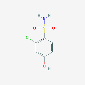 molecular formula C6H6ClNO3S B1428539 2-Chloro-4-hydroxybenzenesulfonamide CAS No. 23202-61-1