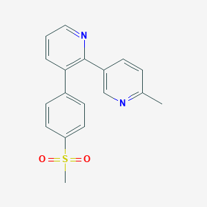 molecular formula C18H16N2O2S B1428541 2-(6-Methylpyridin-3-yl)-3-(4-methylsulfonylphenyl)pyridine CAS No. 1350206-14-2