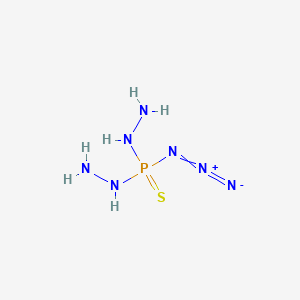 molecular formula H6N7PS B14285411 Phosphorodihydrazidothioic azide CAS No. 159100-40-0