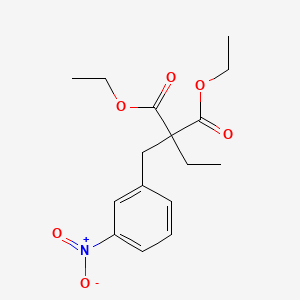 molecular formula C16H21NO6 B14285418 Diethyl ethyl[(3-nitrophenyl)methyl]propanedioate CAS No. 118688-45-2