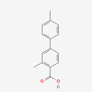 molecular formula C15H14O2 B1428548 3,4'-Dimethyl-[1,1'-biphenyl]-4-carboxylic acid CAS No. 175153-13-6