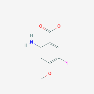 molecular formula C9H10INO3 B1428550 Methyl 2-amino-5-iodo-4-methoxybenzoate CAS No. 1256958-34-5
