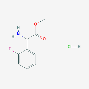 molecular formula C9H11ClFNO2 B1428553 Methyl 2-amino-2-(2-fluorophenyl)acetate hydrochloride CAS No. 195070-57-6