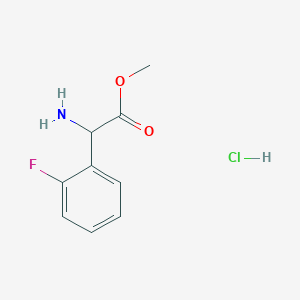 molecular formula C9H11ClFNO2 B1428553 Methyl amino(2-fluorophenyl)acetate hydrochloride CAS No. 195070-57-6