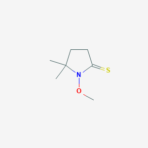molecular formula C7H13NOS B14285558 1-Methoxy-5,5-dimethylpyrrolidine-2-thione CAS No. 118699-54-0