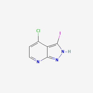 molecular formula C6H3ClIN3 B1428557 4-氯-3-碘-1H-吡唑并[3,4-b]吡啶 CAS No. 949558-30-9