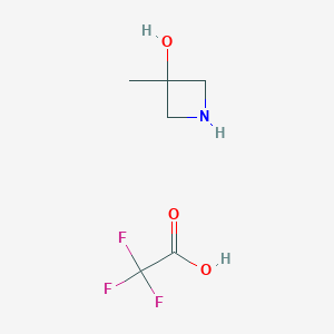 molecular formula C6H10F3NO3 B1428561 3-Methylazetidin-3-ol; trifluoroacetic acid CAS No. 1104083-24-0