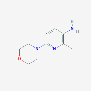 molecular formula C10H15N3O B1428565 2-Methyl-6-morpholinopyridin-3-amine CAS No. 221159-08-6