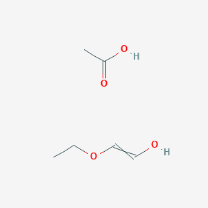 molecular formula C6H12O4 B14285653 Acetic acid;2-ethoxyethenol CAS No. 129751-10-6