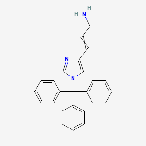 molecular formula C25H23N3 B14285664 3-[1-(Triphenylmethyl)-1H-imidazol-4-yl]prop-2-en-1-amine CAS No. 138408-51-2