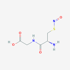 molecular formula C5H9N3O4S B14285759 S-nitroso-L-cysteinylglycine CAS No. 162758-33-0