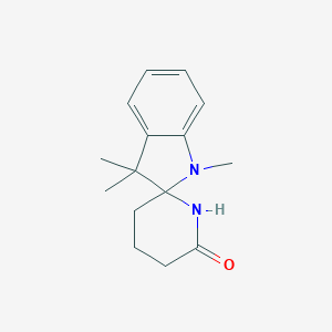 molecular formula C15H20N2O B14285761 Spiro[2H-indole-2,2'-piperidin]-6'-one, 1,3-dihydro-1,3,3-trimethyl- CAS No. 120420-71-5