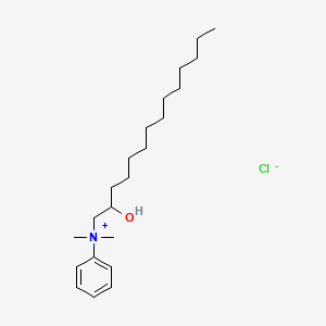 molecular formula C22H40ClNO B14285764 N-(2-Hydroxytetradecyl)-N,N-dimethylanilinium chloride CAS No. 141681-95-0