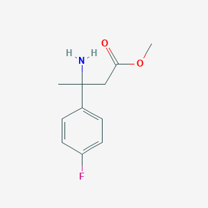molecular formula C11H14FNO2 B1428579 Methyl 3-amino-3-(4-fluorophenyl)butanoate CAS No. 1513358-53-6