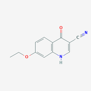 molecular formula C12H10N2O2 B142858 7-Ethoxy-4-hydroxyquinoline-3-carbonitrile CAS No. 214476-07-0