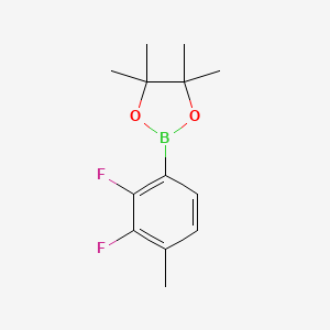 molecular formula C13H17BF2O2 B1428580 2-(2,3-Difluoro-4-methylphenyl)-4,4,5,5-tetramethyl-1,3,2-dioxaborolane CAS No. 1116681-99-2