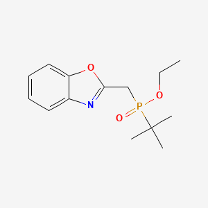 molecular formula C14H20NO3P B14285835 Ethyl [(1,3-benzoxazol-2-yl)methyl]tert-butylphosphinate CAS No. 116044-83-8