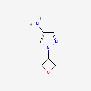molecular formula C6H9N3O B1428585 1-(oxetan-3-yl)-1H-pyrazol-4-amine CAS No. 1338719-26-8