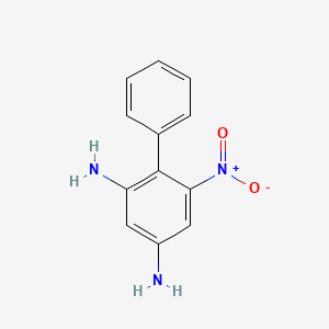 molecular formula C12H11N3O2 B14285872 2,4-Diamino-6-nitrobiphenyl CAS No. 136861-01-3