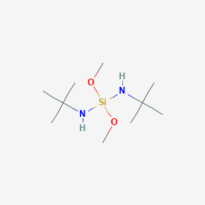 molecular formula C10H26N2O2Si B14285885 N,N'-Di-tert-butyl-1,1-dimethoxysilanediamine CAS No. 116077-48-6