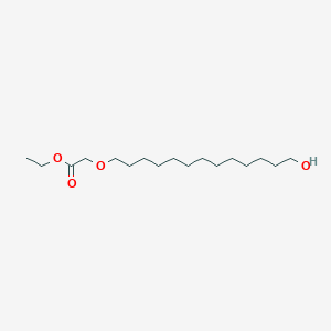 molecular formula C17H34O4 B14285902 Ethyl [(13-hydroxytridecyl)oxy]acetate CAS No. 138538-28-0