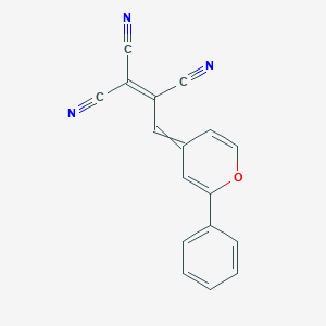 molecular formula C17H9N3O B14285910 3-(2-Phenyl-4H-pyran-4-ylidene)prop-1-ene-1,1,2-tricarbonitrile CAS No. 138827-88-0