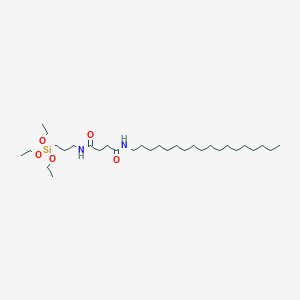molecular formula C31H64N2O5Si B14285916 N~1~-Octadecyl-N~4~-[3-(triethoxysilyl)propyl]butanediamide CAS No. 121231-18-3