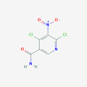 molecular formula C6H3Cl2N3O3 B1428592 4,6-Dichloro-5-nitronicotinamide CAS No. 89247-10-9