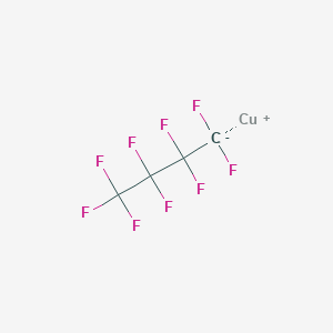 molecular formula C4CuF9 B14285947 copper(1+);1,1,1,2,2,3,3,4,4-nonafluorobutane CAS No. 124521-58-0