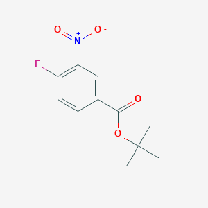molecular formula C11H12FNO4 B1428599 tert-Butyl 4-fluoro-3-nitrobenzoate CAS No. 579514-75-3