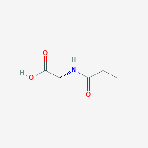 molecular formula C7H13NO3 B142860 (2R)-2-(2-methylpropanoylamino)propanoic acid CAS No. 130408-42-3