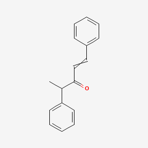 molecular formula C17H16O B14286015 1,4-Diphenylpent-1-en-3-one CAS No. 137869-56-8