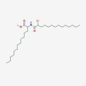 molecular formula C29H56BrNO3 B14286028 Methyl 2-[(2-bromotetradecanoyl)amino]tetradecanoate CAS No. 138833-60-0