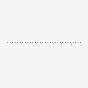 molecular formula C33H68 B14286046 5,9-Dimethylhentriacontane CAS No. 118433-79-7