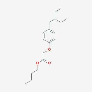 molecular formula C18H28O3 B14286054 Butyl [4-(2-ethylbutyl)phenoxy]acetate CAS No. 136588-36-8